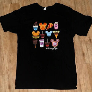 DISNEY SNACKS TSHIRT ETSY MADE FOR DISNEY VACATION SIZE XL CUTE